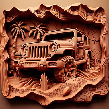 3D model Jeep Hurricane (STL)